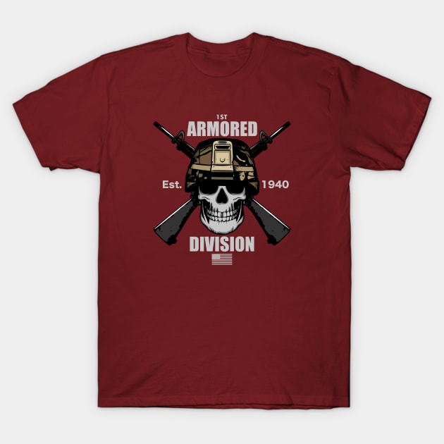 1st Armored Division T-Shirt by TCP